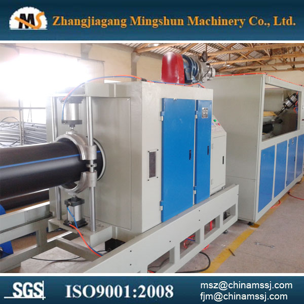 large PE pipe cutting machine